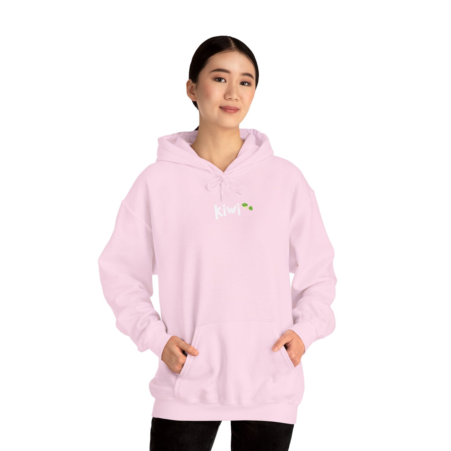 Kiwi Love Hooded Sweatshirt, Cozy Unisex Hoodie, Perfect for Gifts, Casual Wear, Spring Fashion, Comfortable Layering
