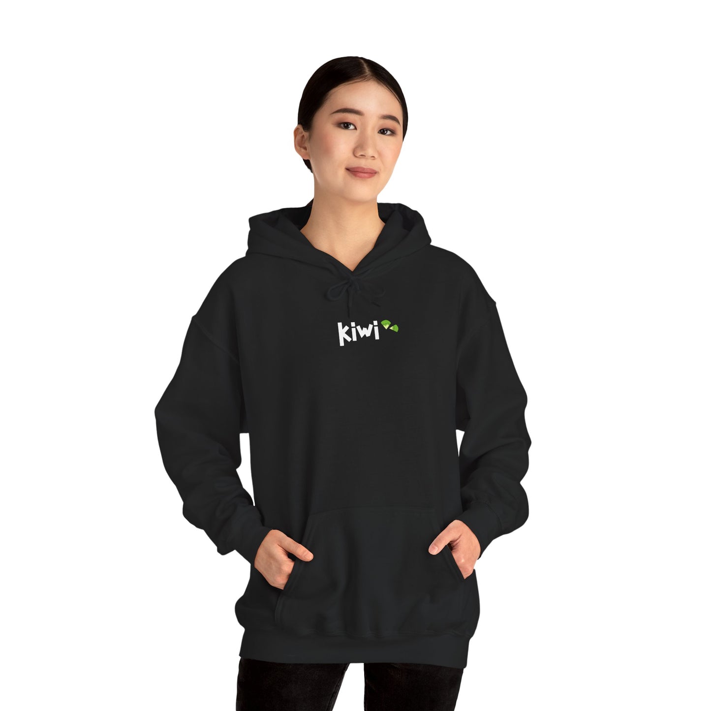 Kiwi Love Hooded Sweatshirt, Cozy Unisex Hoodie, Perfect for Gifts, Casual Wear, Spring Fashion, Comfortable Layering