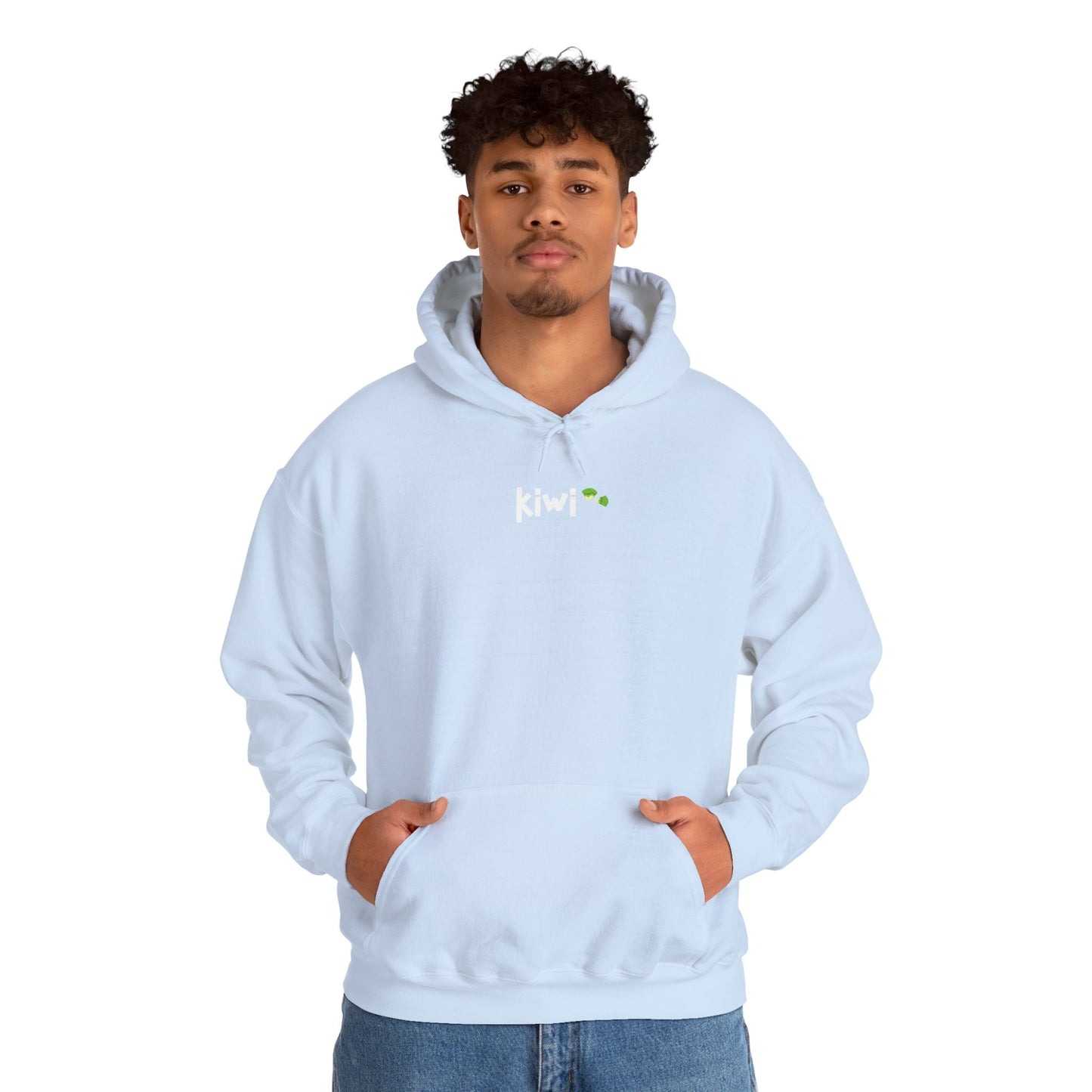 Kiwi Love Hooded Sweatshirt, Cozy Unisex Hoodie, Perfect for Gifts, Casual Wear, Spring Fashion, Comfortable Layering