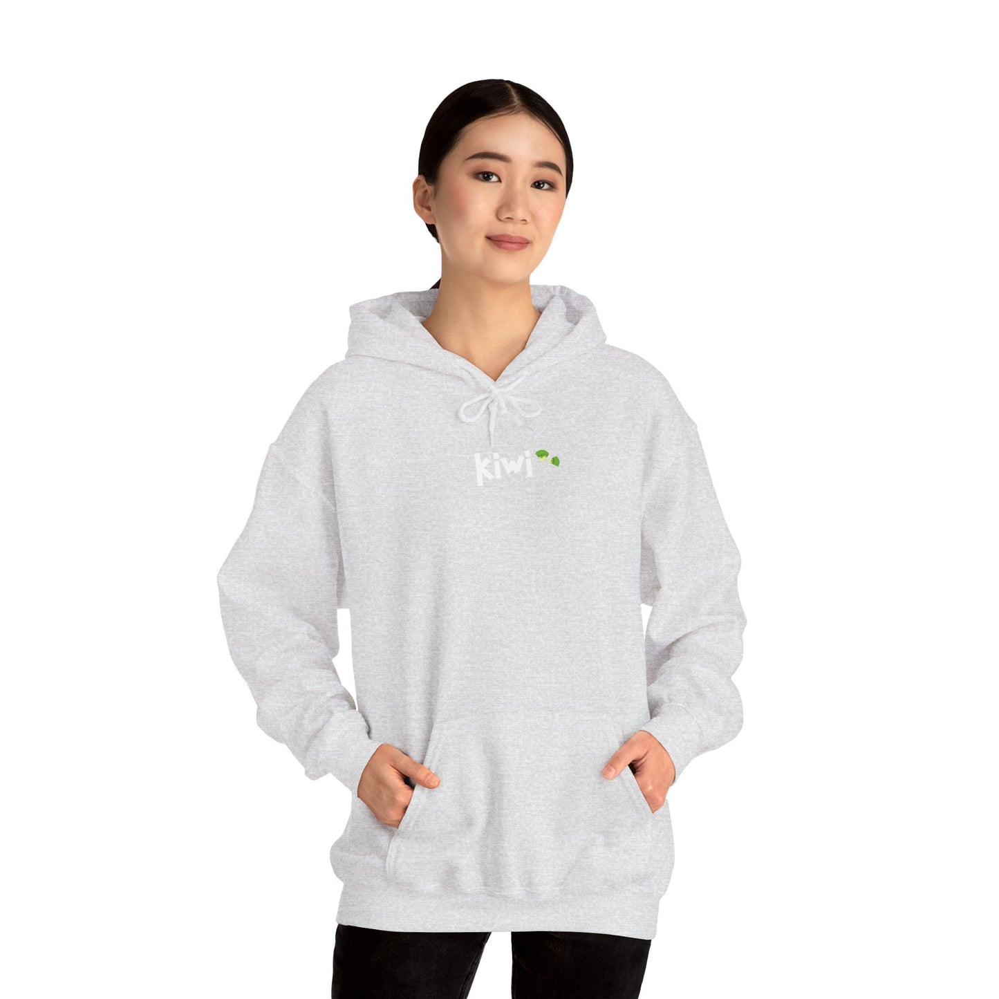 Kiwi Love Hooded Sweatshirt, Cozy Unisex Hoodie, Perfect for Gifts, Casual Wear, Spring Fashion, Comfortable Layering