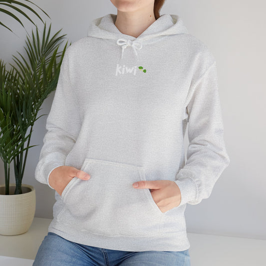Kiwi Love Hooded Sweatshirt, Cozy Unisex Hoodie, Perfect for Gifts, Casual Wear, Spring Fashion, Comfortable Layering