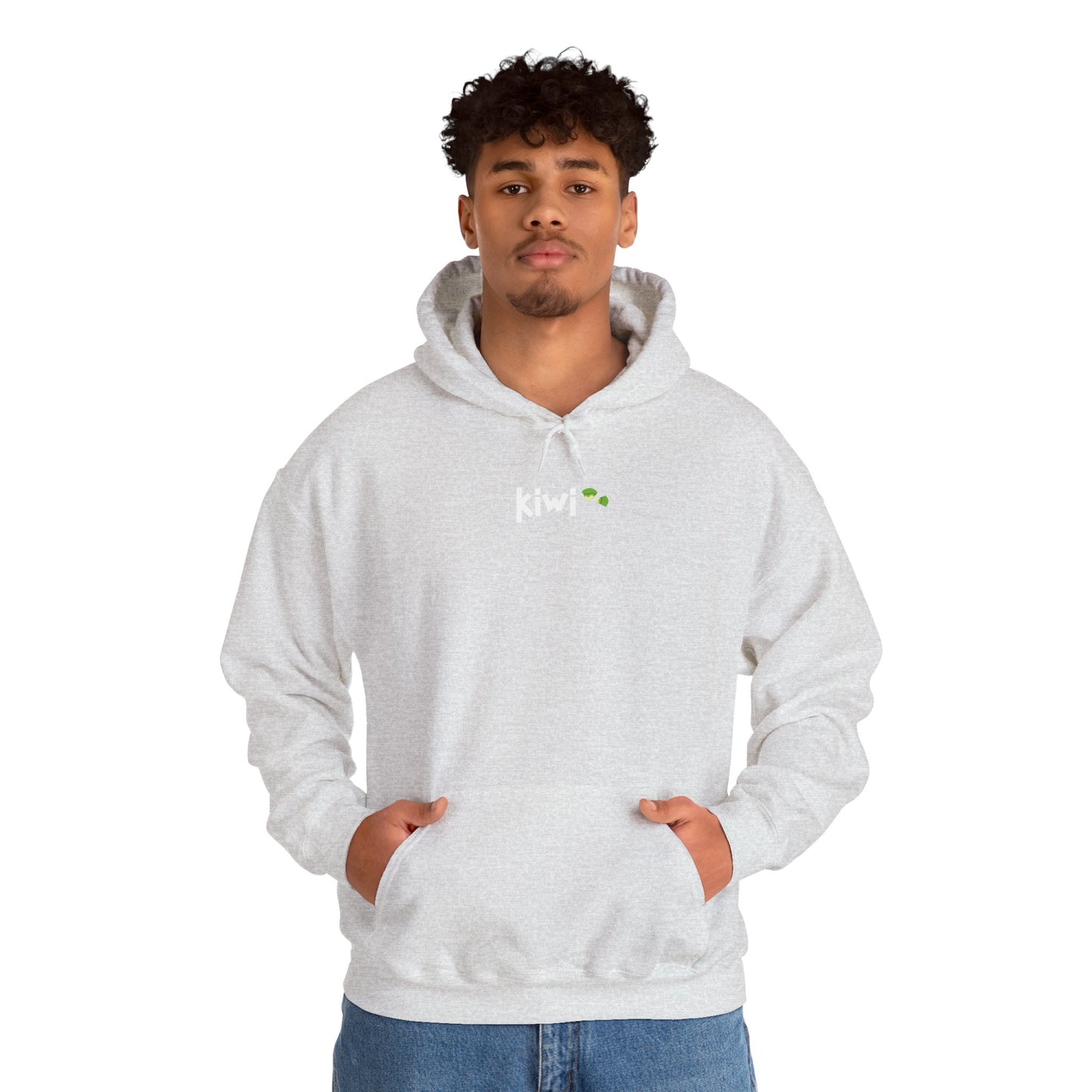 Kiwi Love Hooded Sweatshirt, Cozy Unisex Hoodie, Perfect for Gifts, Casual Wear, Spring Fashion, Comfortable Layering