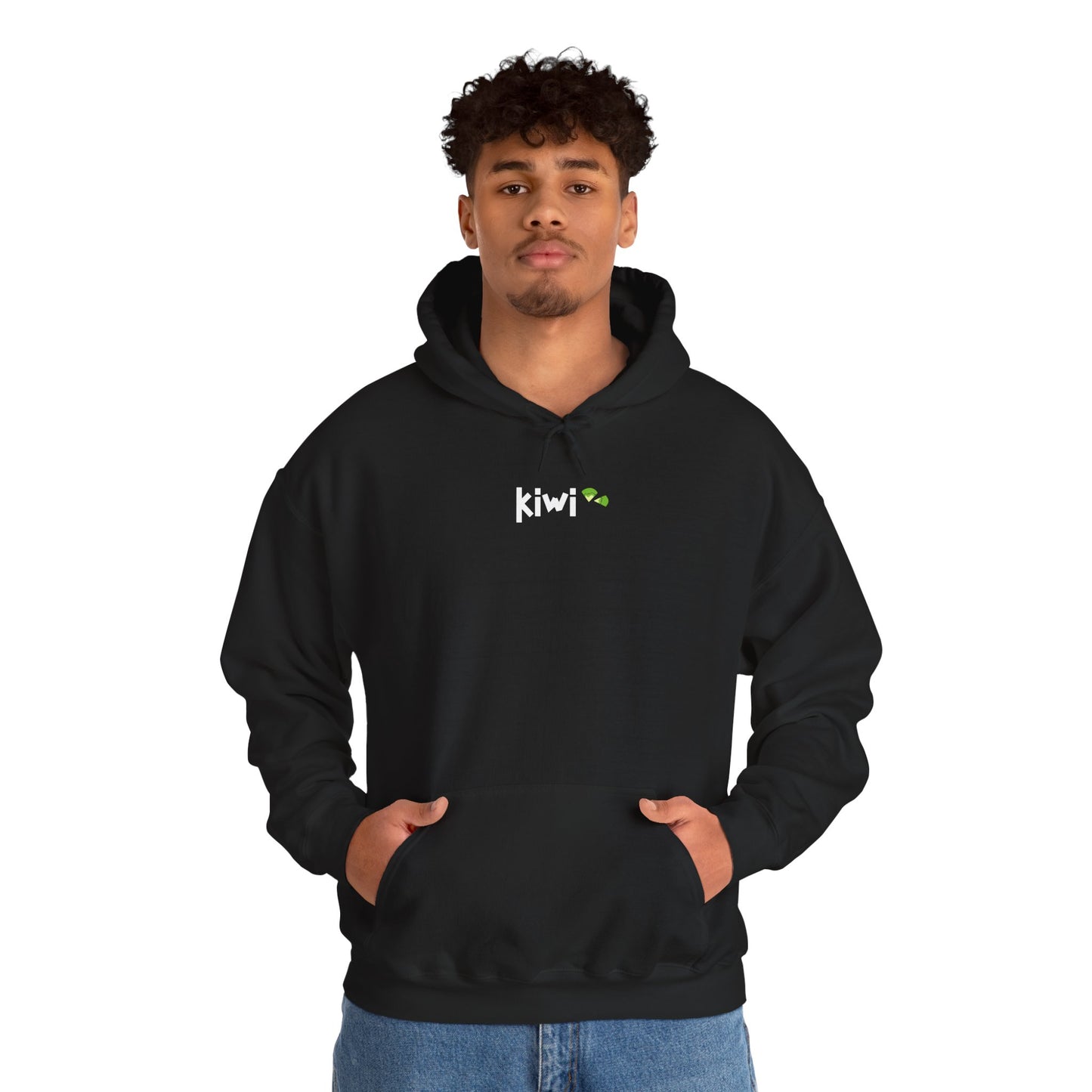 Kiwi Love Hooded Sweatshirt, Cozy Unisex Hoodie, Perfect for Gifts, Casual Wear, Spring Fashion, Comfortable Layering