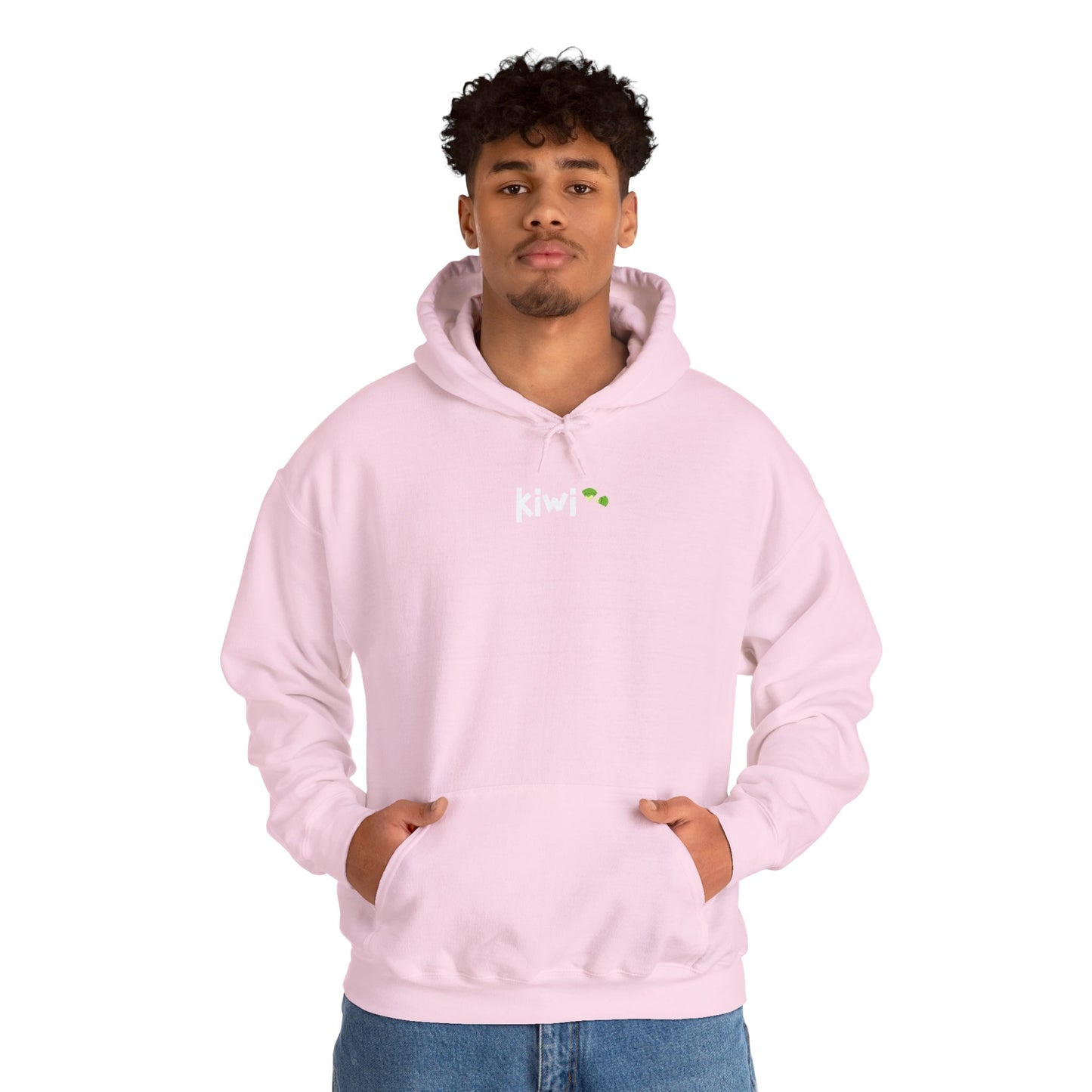 Kiwi Love Hooded Sweatshirt, Cozy Unisex Hoodie, Perfect for Gifts, Casual Wear, Spring Fashion, Comfortable Layering