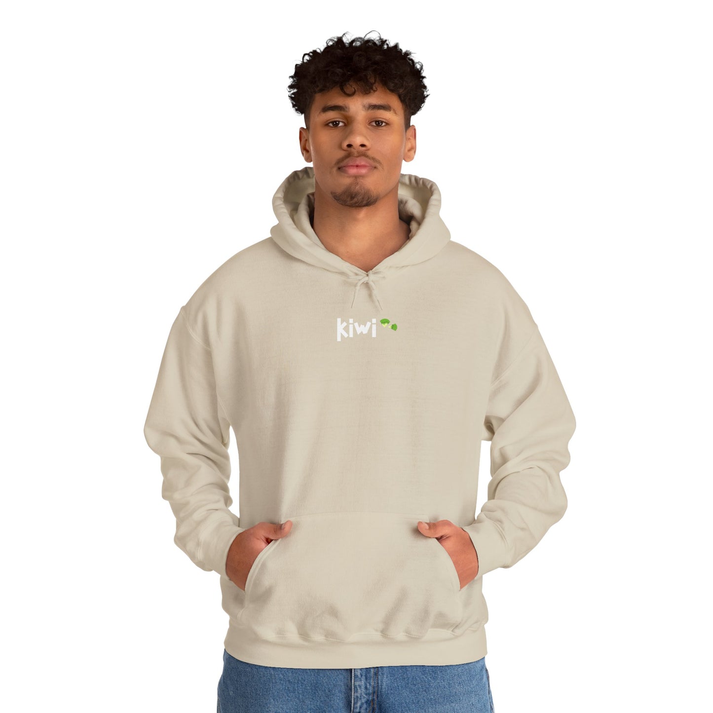 Kiwi Love Hooded Sweatshirt, Cozy Unisex Hoodie, Perfect for Gifts, Casual Wear, Spring Fashion, Comfortable Layering